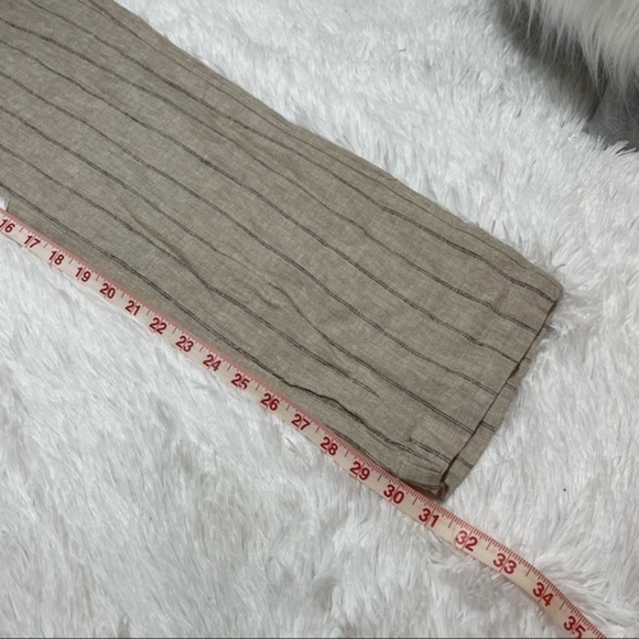 VINCE CAMUTO Light Stone Stripe Linen Pant XS - Picture 10 of 16